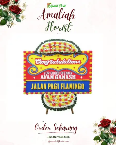 Sewa Papan Bunga Gendongan